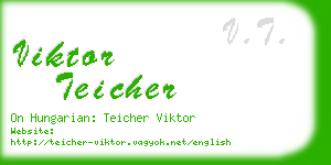 viktor teicher business card